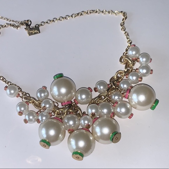 Lilli Pulitzer Pearl statement necklace - Picture 2 of 7